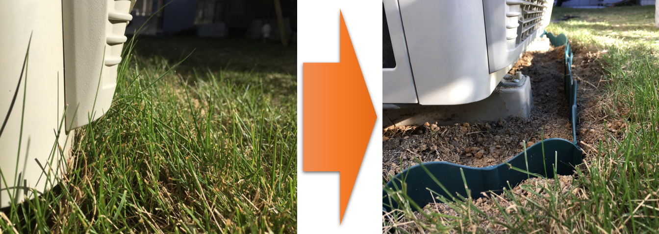 芝生の広がりすぎ防止にターフカッター＆根止め板が大活躍！ – 芝生のミカタ